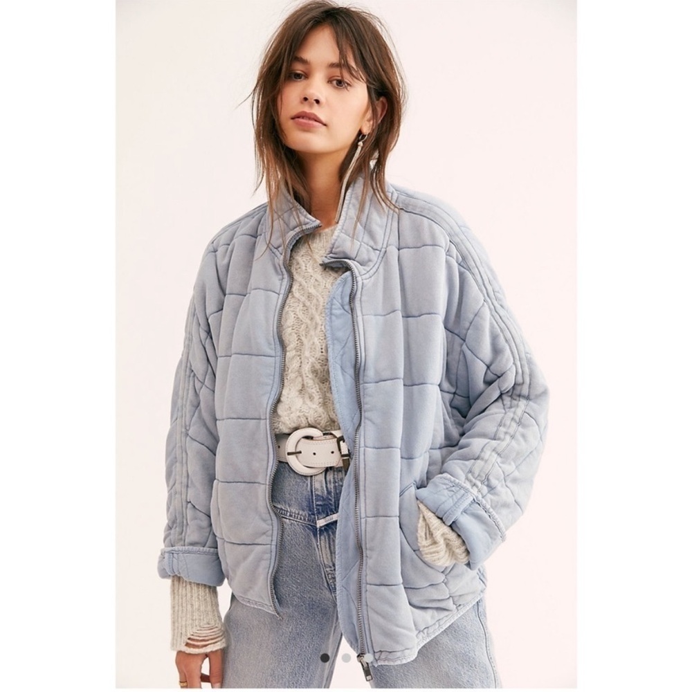 Free People Dolman Quilted Knit Jacket